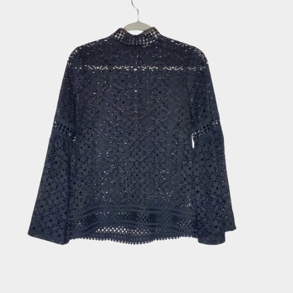 Black Sheer Blouse - Picture 1 of 4